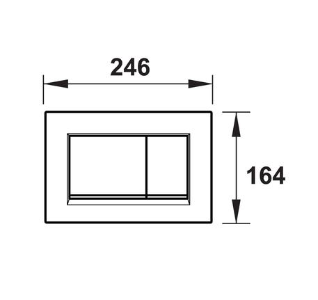 Nút xả thải bồn cầu màu trắng Sigma30 588.53.592